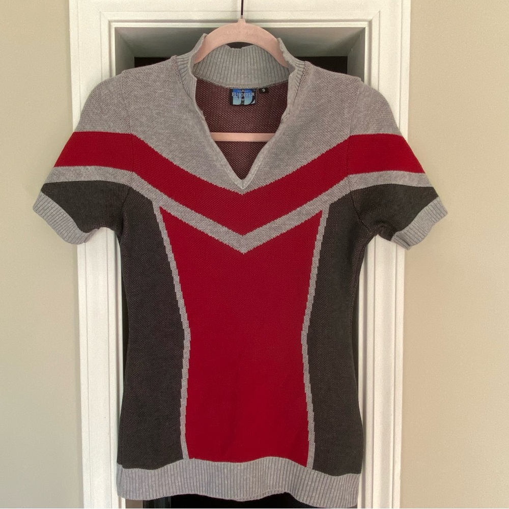Marvelous Wings Stripe LA Designer Short sleeve Sweater Geek Elhoffer Marvel S - Picture 2 of 9